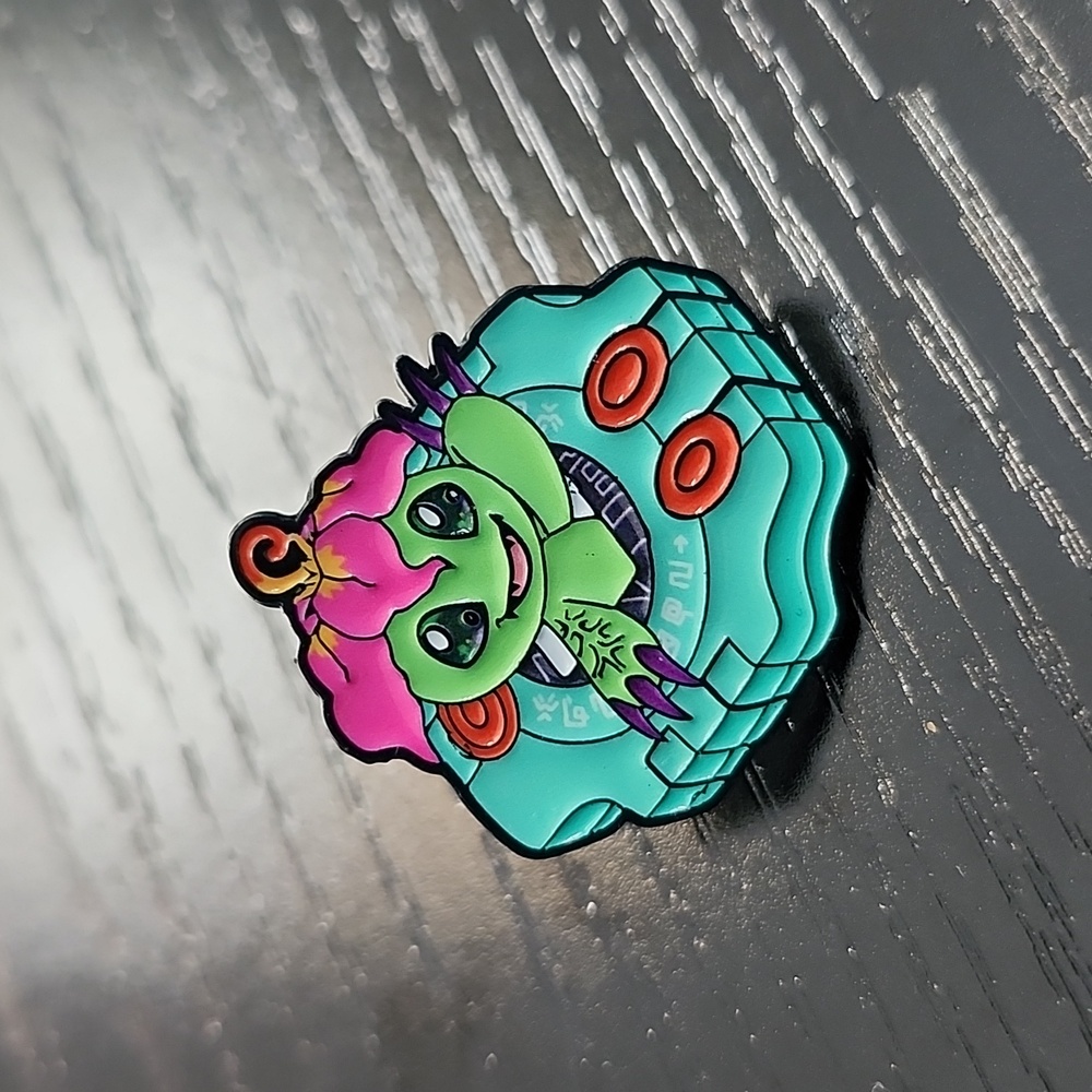Palmon Enamel Pin from the Digimon Adventure Series